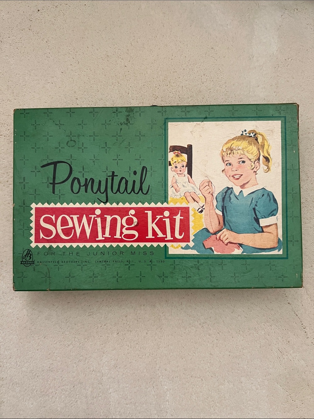Hasbro Vintage Ponytail Sewing Kit Box